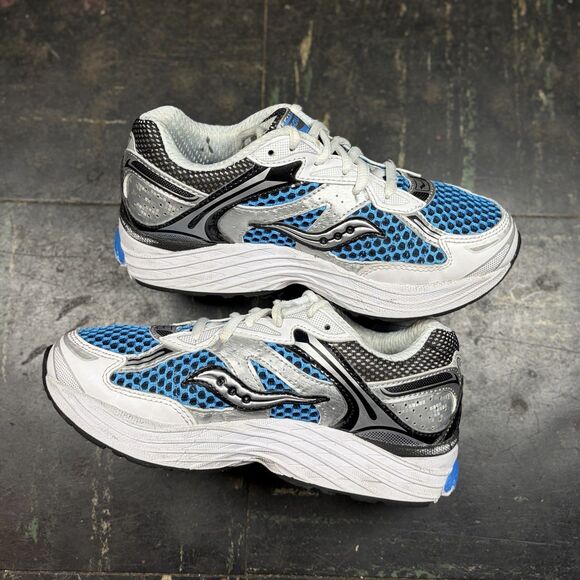 Saucony ProGrid Omni 9 OG "Royal Silver" Sz 2Y  (S70739-4) Kids Youth Clean Rare - Picture 2 of 6